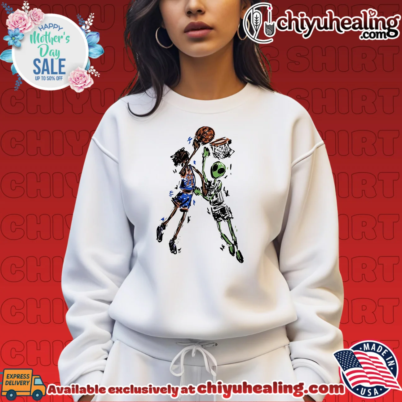 Jalen Brunson vs Alien Wemby dunking ball illustrated limited shirt & hoodie | Gift Idea 2026 Jalen Brunson vs Alien Wemby dunking ball illustrated