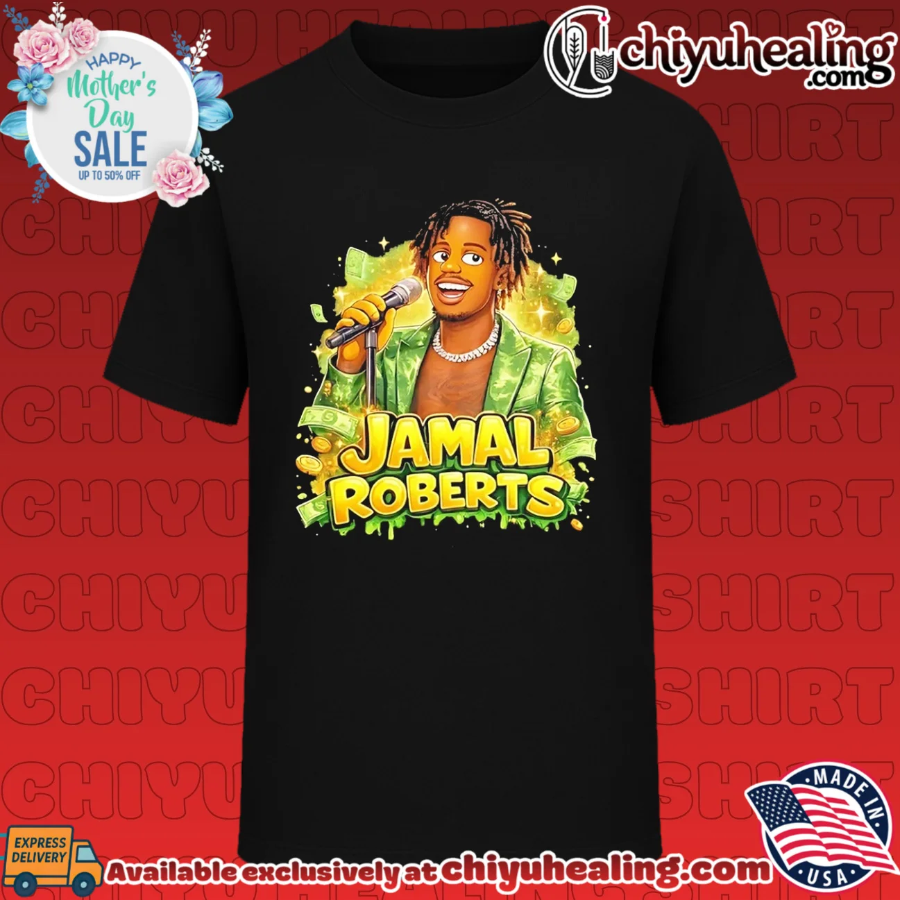 Jamal Roberts 2025 American Idol winner illustrated shirt & hoodie