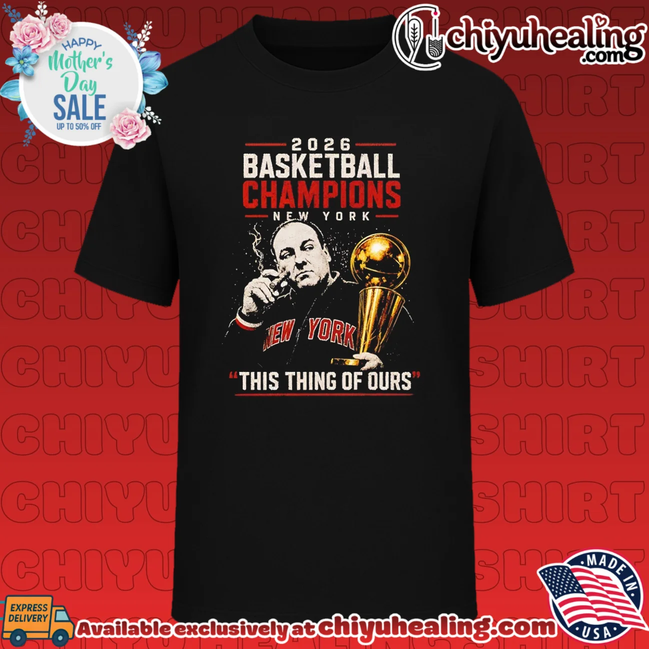 James Gandolfini Tony Soprano NY Knicks 2026 Champs Thing of Ours