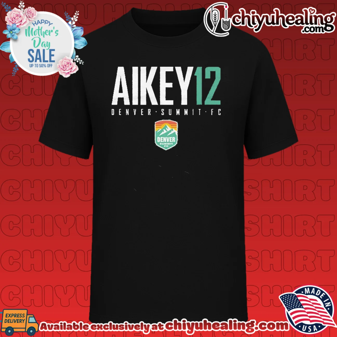 Jasmine Aikey 12 Denver Summit FC Soccer Player shirt & hoodie