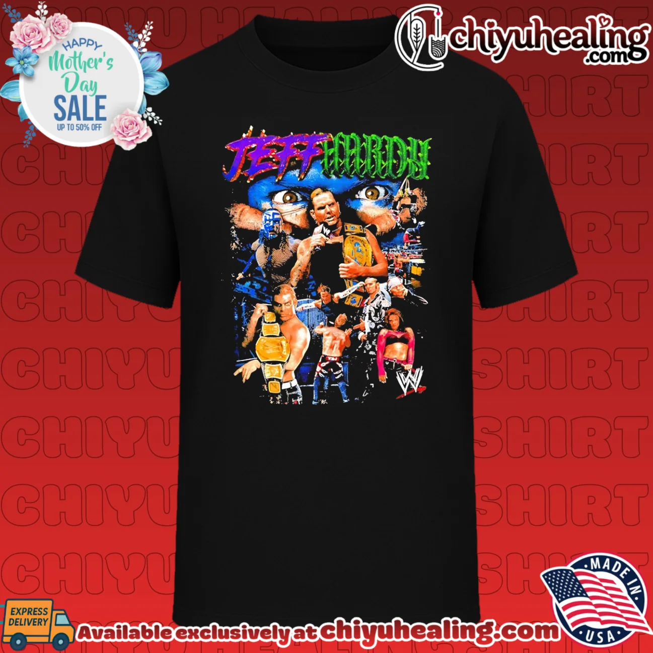 Jeff Hardy WWE wrestling legend graphic