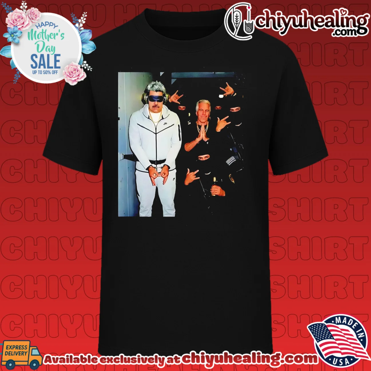 Jeffrey Epstein and Nicolas Maduro captured scene shirt & hoodie