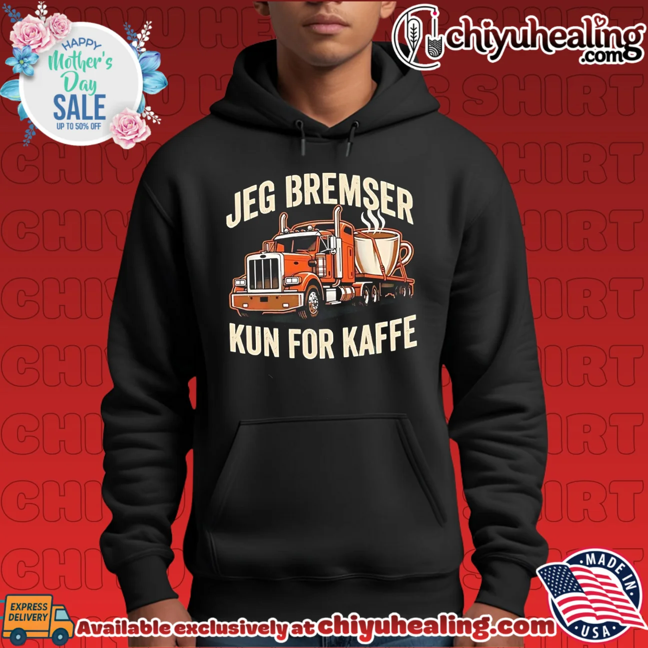 Jeg bremser kun for kaffe shirt & hoodie Jeg bremser kun for kaffe shirt & hoodie