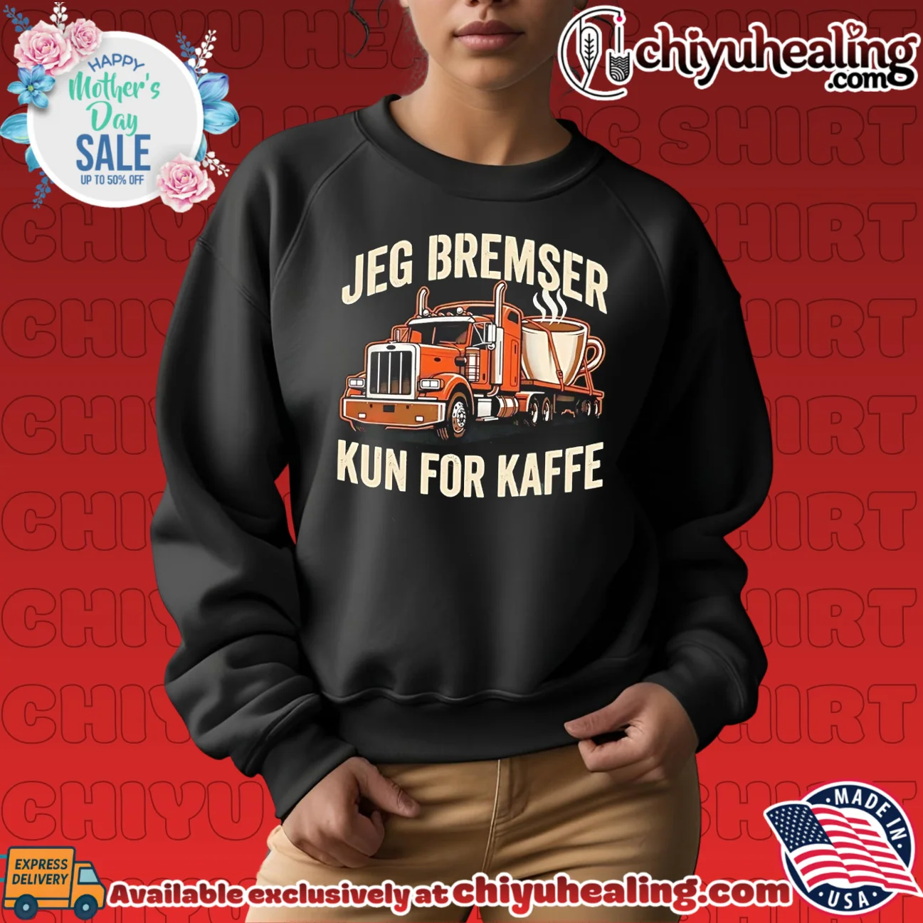 Jeg bremser kun for kaffe shirt & hoodie Jeg bremser kun for kaffe