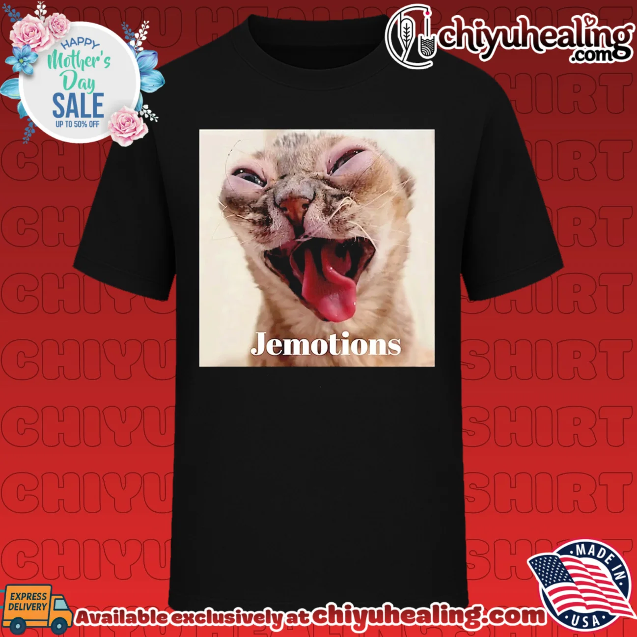 Jemotions Funny Yawning Cat animal humor shirt & hoodie