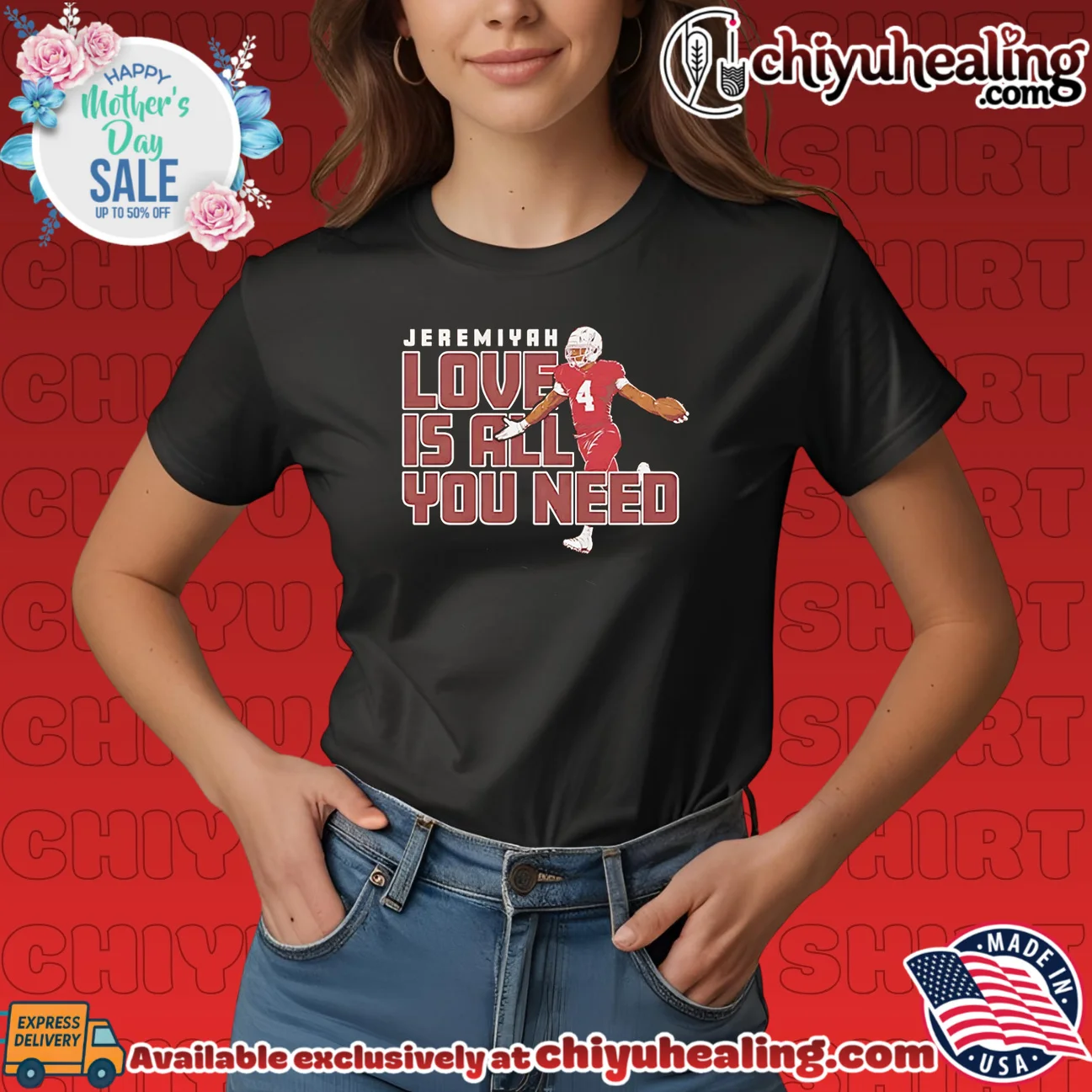 Jeremiyah Love Is All You Need Arizona football shirt epic shirt & hoodie | Aesthetic Apparel Jeremiyah Love Is All You Need Arizona football shirt