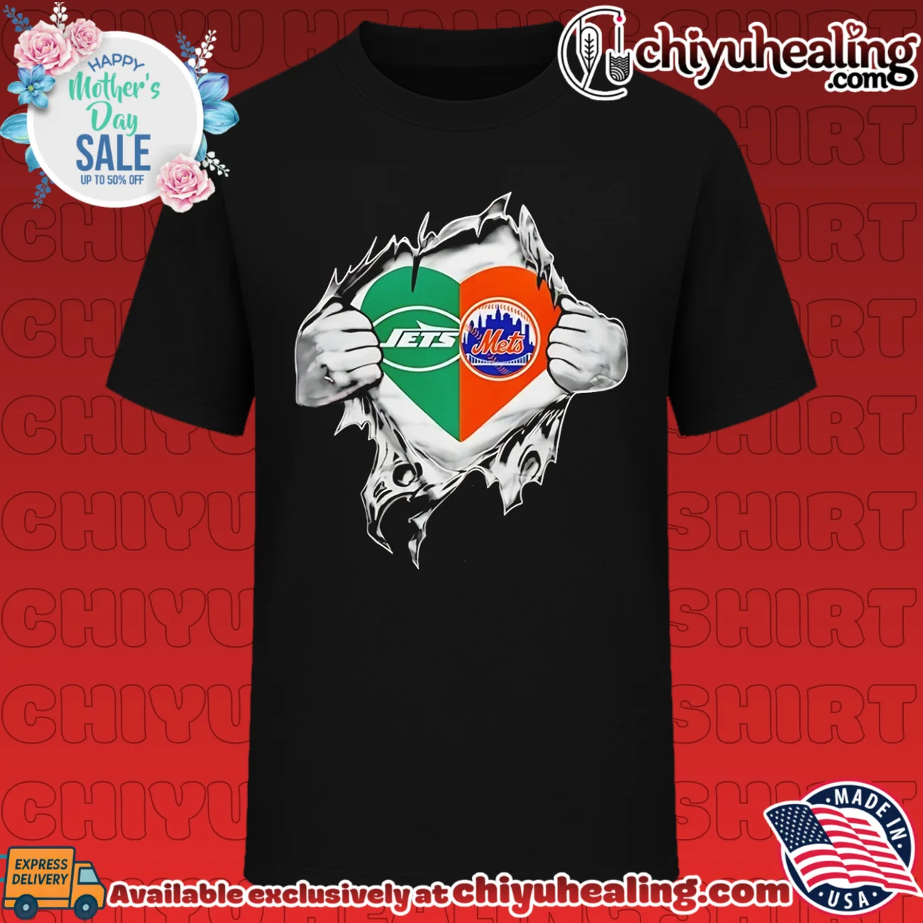 Jets and Mets It Is in My Heart NFL MLB shirt & hoodie