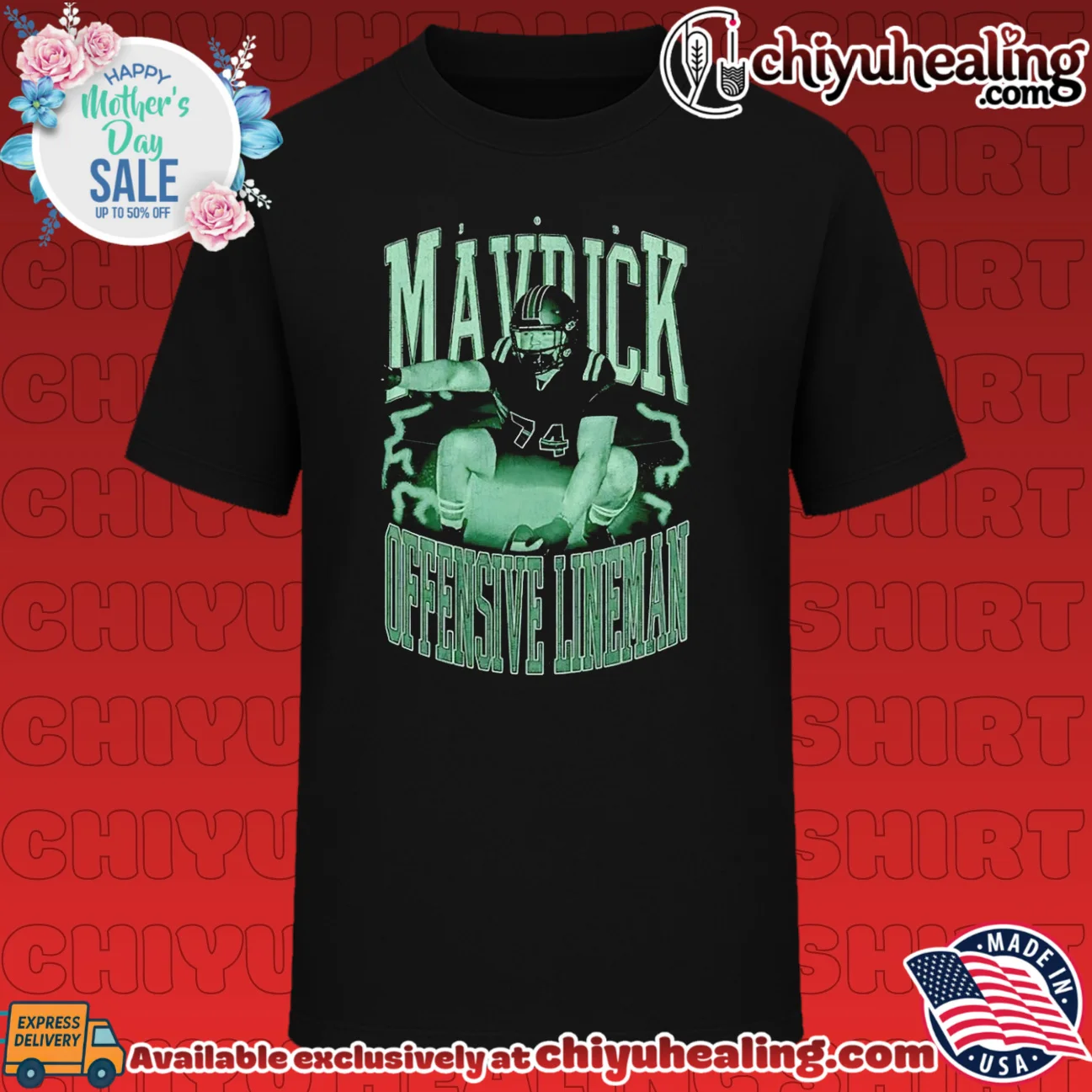 Job Mavrick Offensive Lineman football player shirt & hoodie