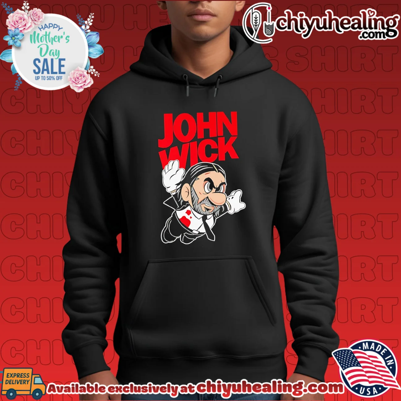 John Wick features Super Mario Bros elite shirt & hoodie | 2026 Edition Drop John Wick features Super Mario Bros elite shirt & hoodie | 2026 Edition Drop