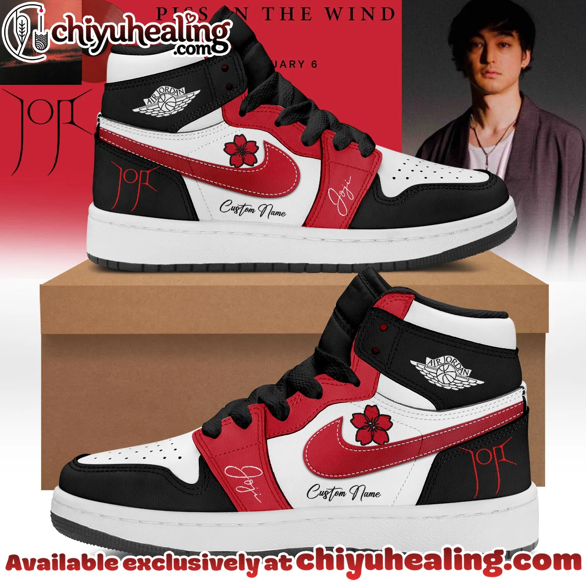 JOJI SOLARIS TOUR Piss In The Wind Custom Air Force 1 & Jordan 1 Shoes (Design 27)