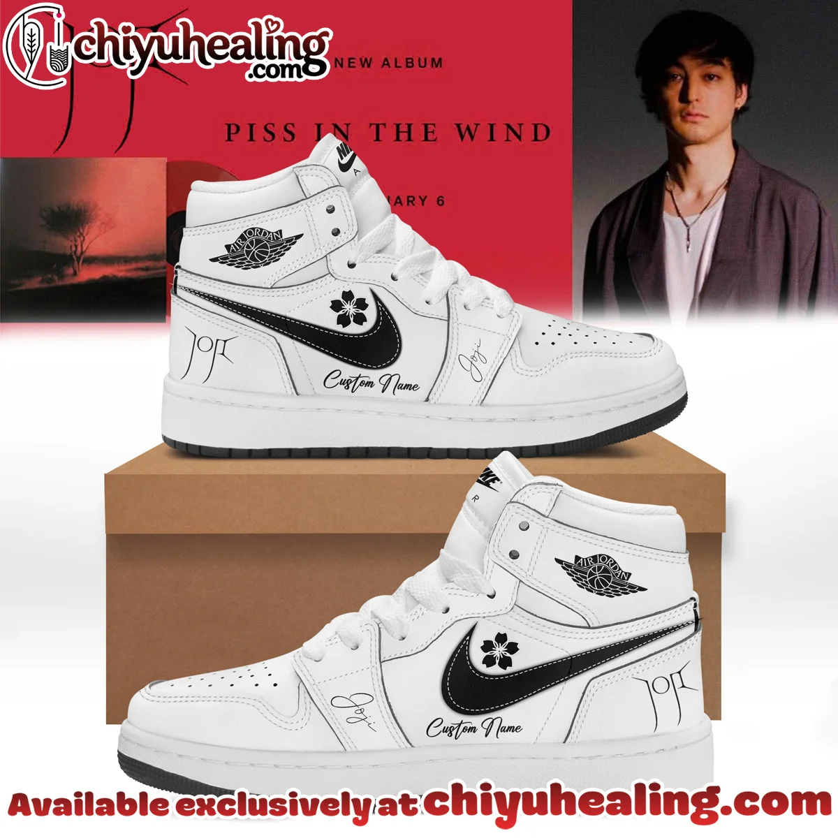 JOJI SOLARIS TOUR Piss In The Wind Custom Air Force 1 & Jordan 1 Shoes (Release 21)
