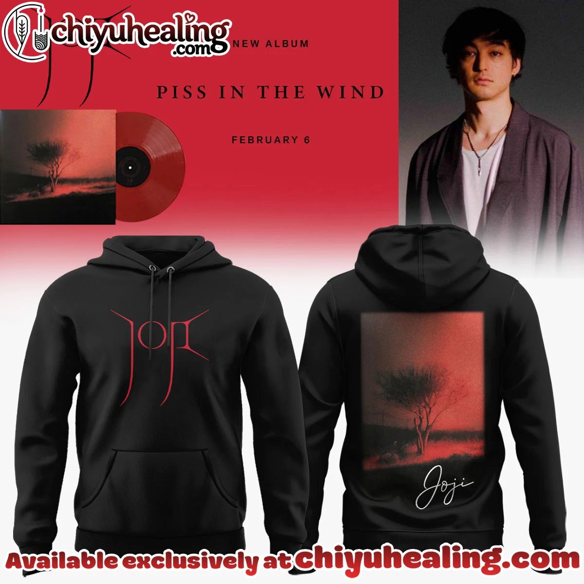 JOJI SOLARIS TOUR Piss In The Wind Shirt & Hoodie - Series 4