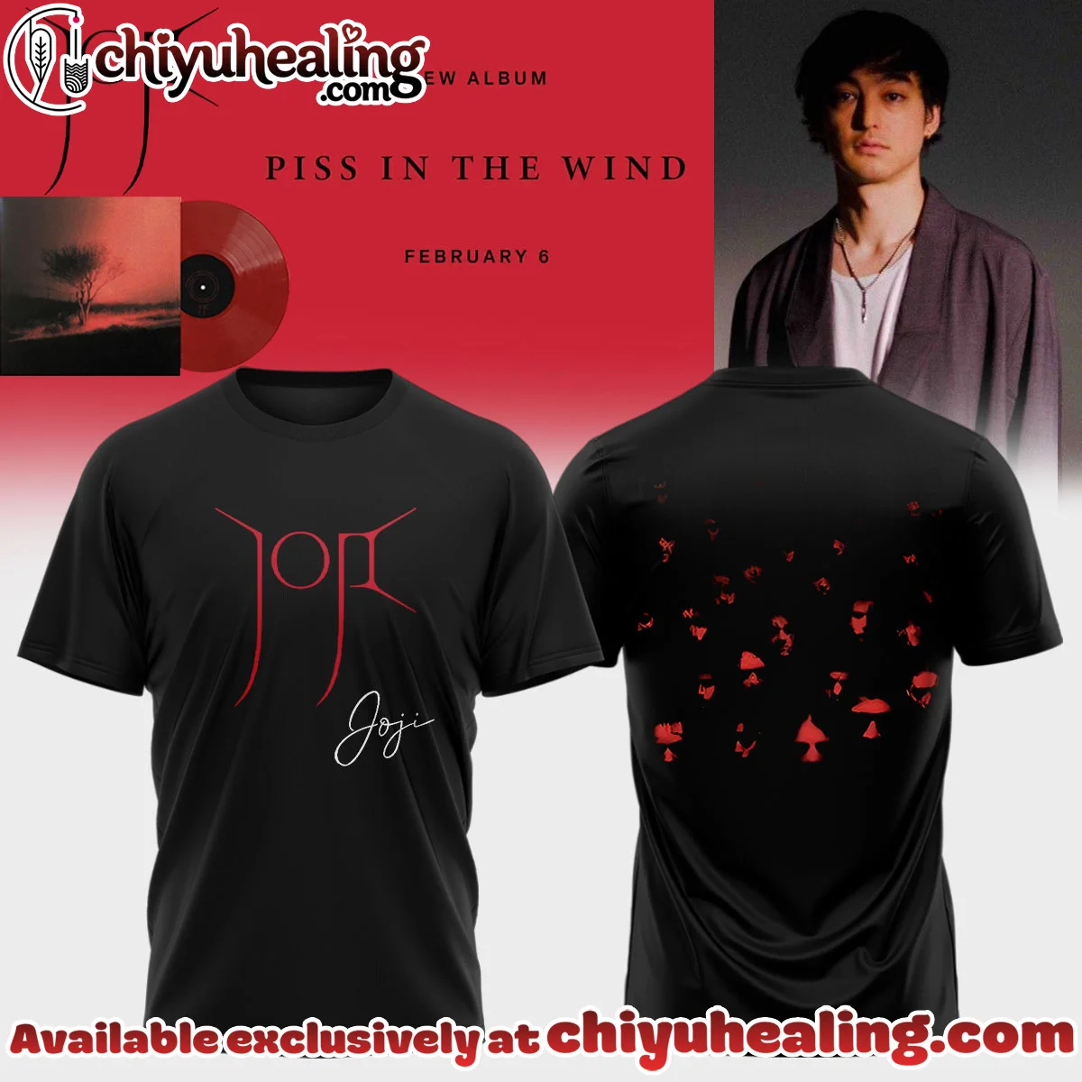 JOJI SOLARIS TOUR Piss In The Wind T-Shirt & Hoodie (Release 10)