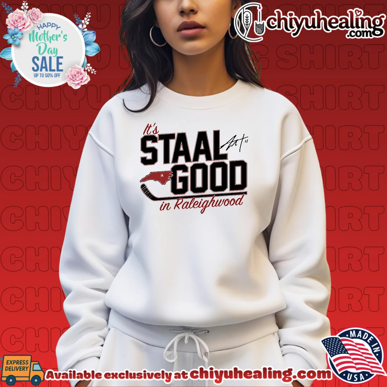 Jordan Staal Carolina Hurricanes It's Staal Good in Raleighwood signature prime shirt & hoodie | Exclusive Fan Gear Jordan Staal Carolina Hurricanes It's Staal Good in Raleighwood signature