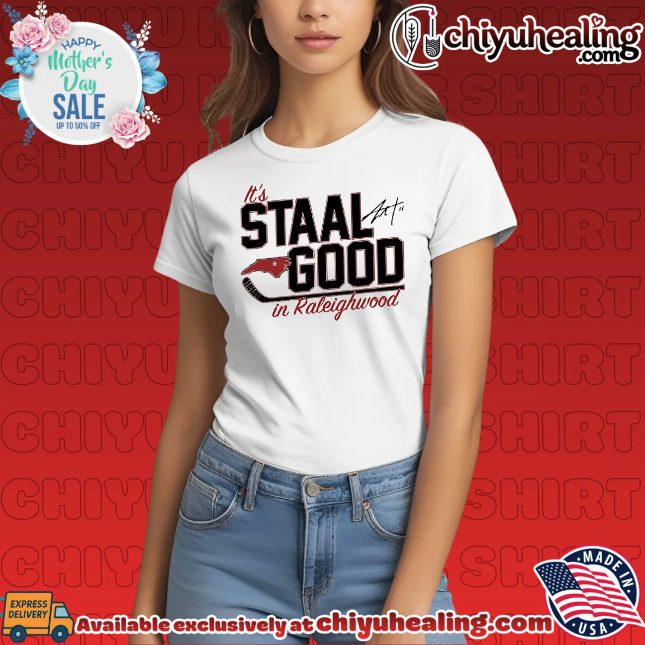 Jordan Staal Carolina Hurricanes It's Staal Good in Raleighwood signature prime shirt & hoodie | Exclusive Fan Gear Jordan Staal Carolina Hurricanes It's Staal Good in Raleighwood signature