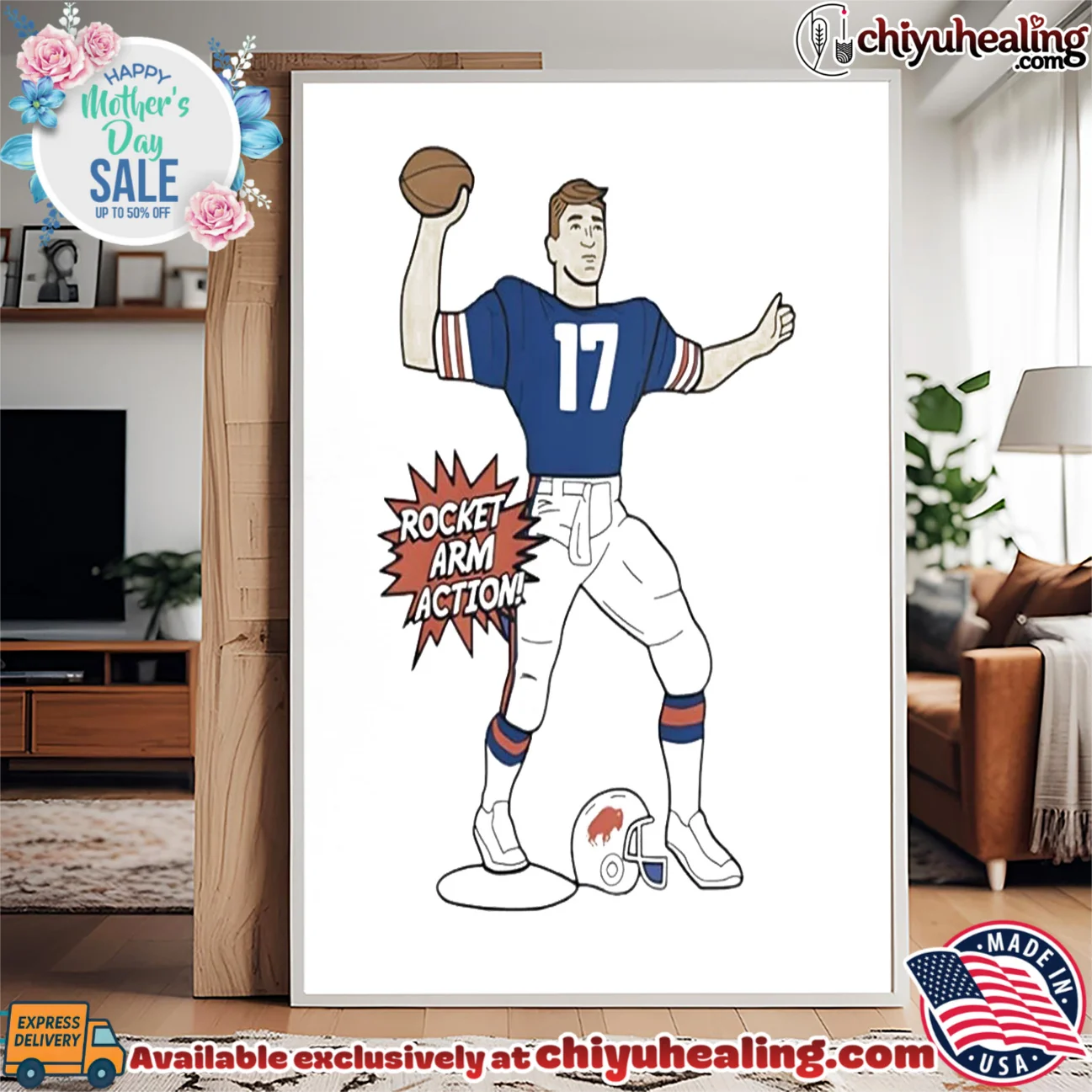 Josh Allen Buffalo Bills Rocket Arm Action shirt & hoodie Josh Allen Buffalo Bills Rocket Arm Action shirt & hoodie