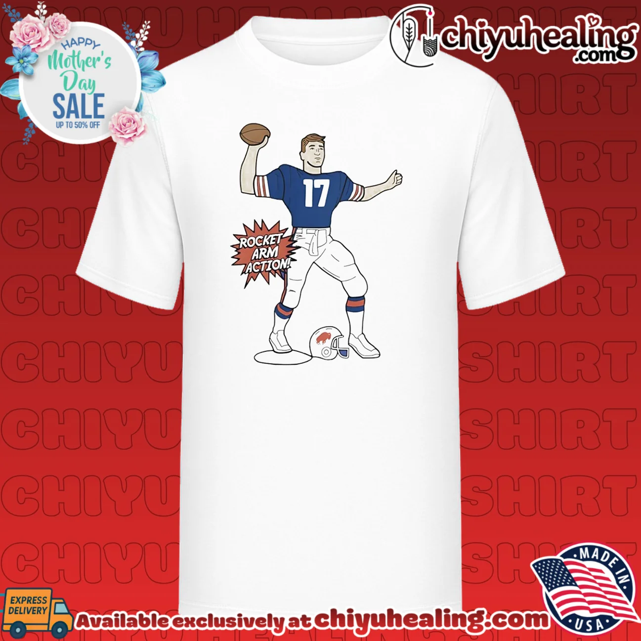 Josh Allen Buffalo Bills Rocket Arm Action shirt & hoodie
