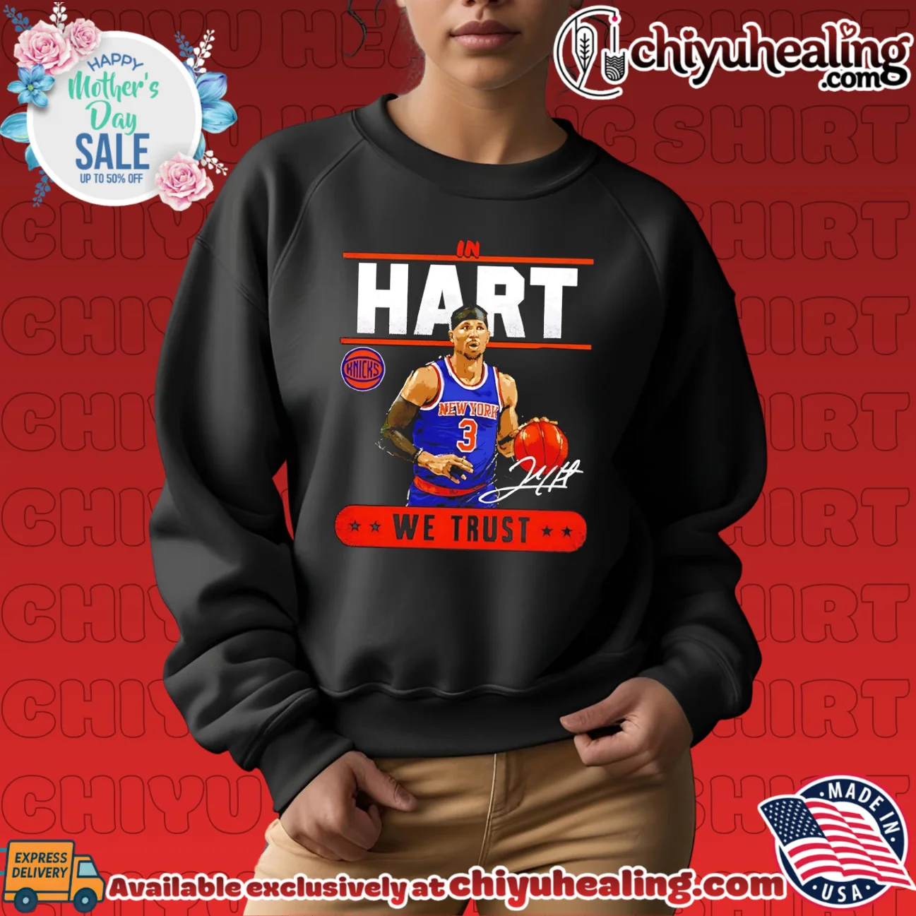 Josh Hart New York Knicks We Trust signature limited shirt & hoodie | Gift Idea 2026 Josh Hart New York Knicks We Trust signature