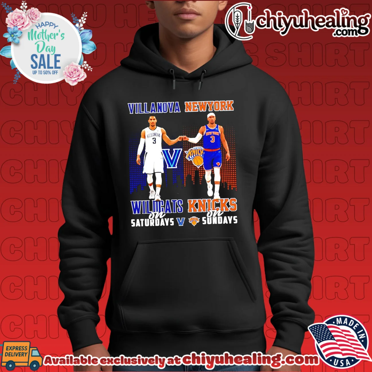 Josh Hart Villanova Wildcats on Saturdays Vs New York Knicks on Sundays skyline vintage shirt & hoodie | Limited Stock Edition Josh Hart Villanova Wildcats on Saturdays Vs New York Knicks on Sundays skyline vintage shirt & hoodie | Limited Stock Edition