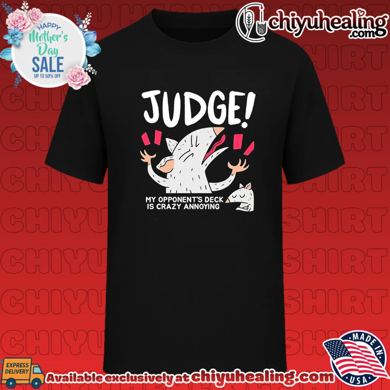 Judge my opponent's deck is crazy annoying cartoon rat shirt