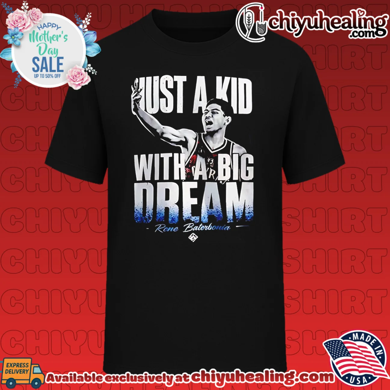 Just a kid with a big dream Rene Baterbonia vintage shirt & hoodie