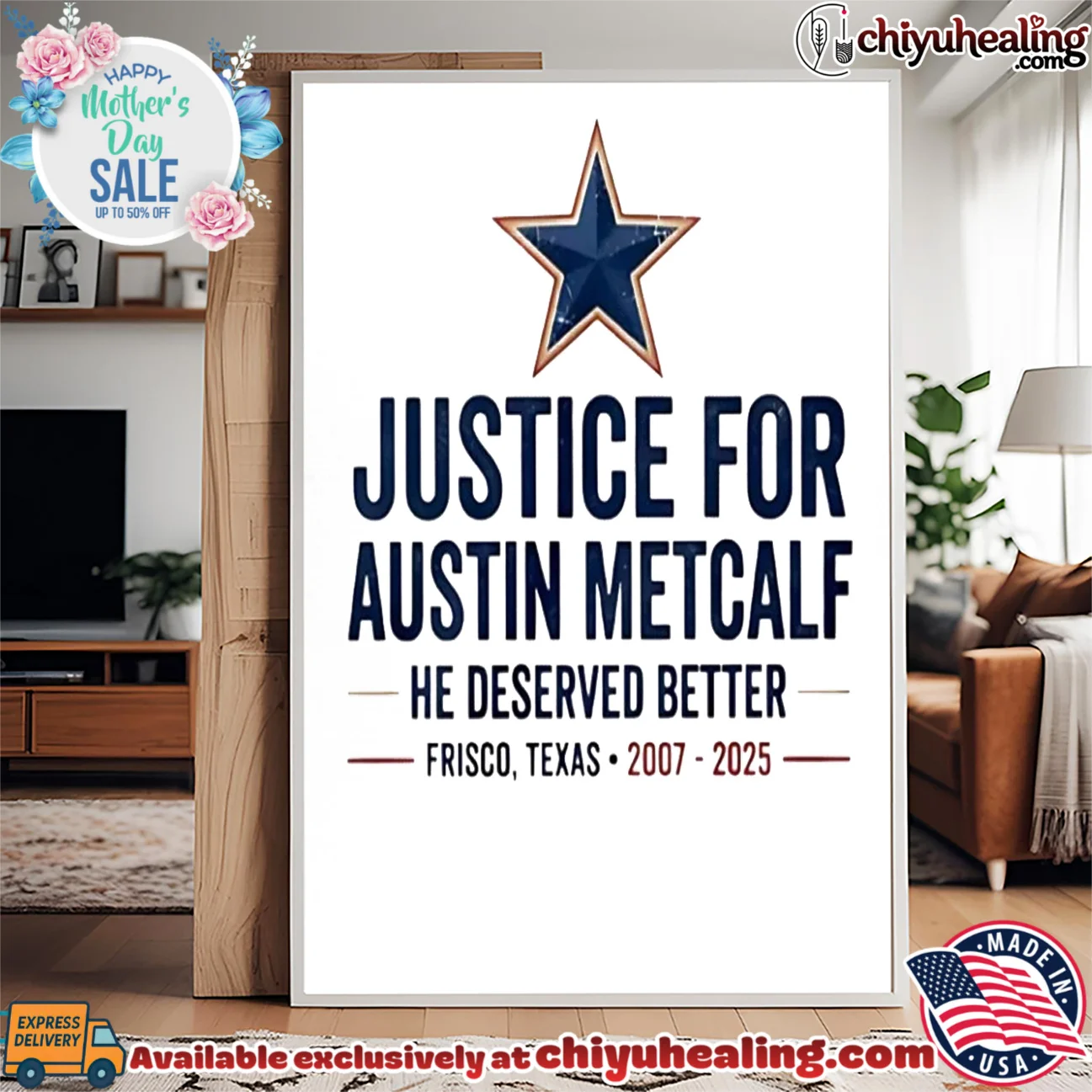 Justice for Austin Metcalf he deserved better Texas 2007 2025 bespoke shirt & hoodie | Gift Idea 2026 Justice for Austin Metcalf he deserved better Texas 2007 2025