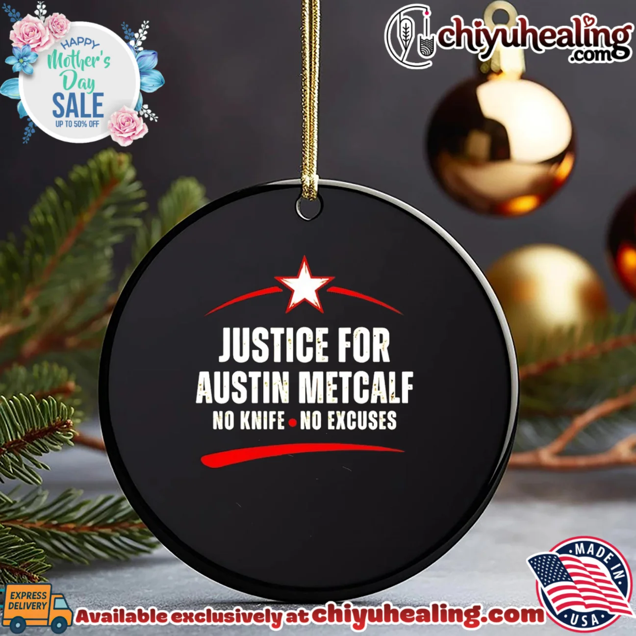 Justice for austin metcalf no knife no excuses elite shirt & hoodie - The Fan Collection Justice for austin metcalf no knife no excuses