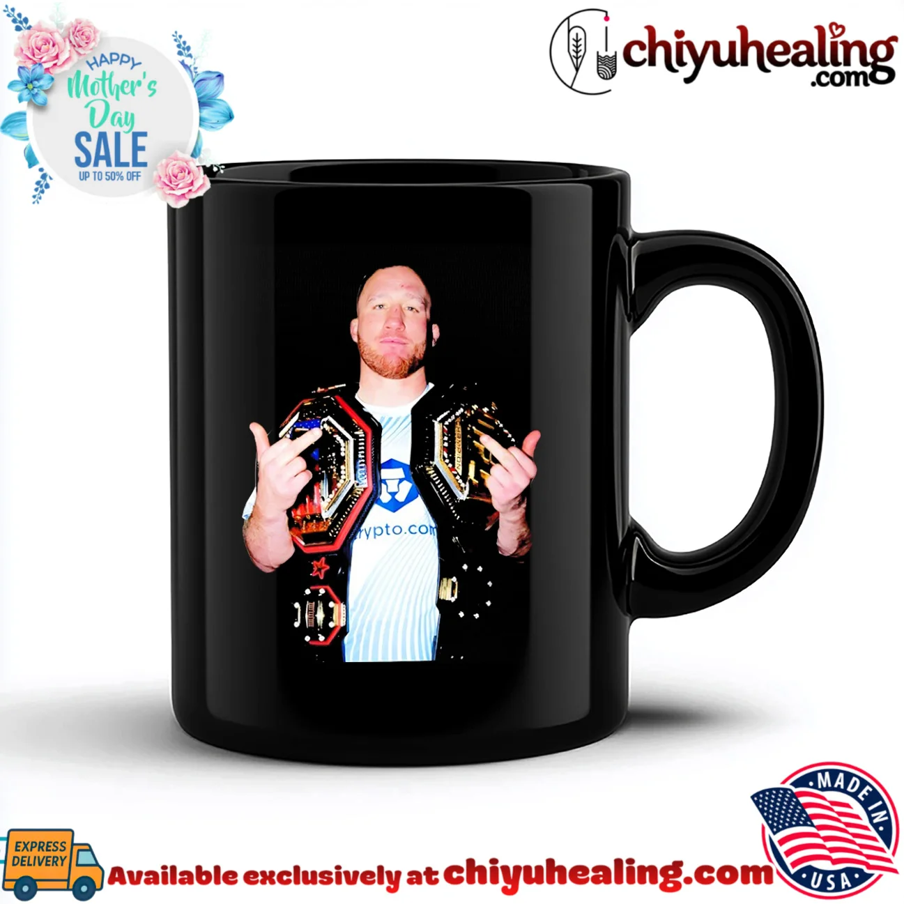 Justin Gaethje 14 Champions 2026 middle finger official shirt & hoodie | IP Merchandise Justin Gaethje 14 Champions 2026 middle finger