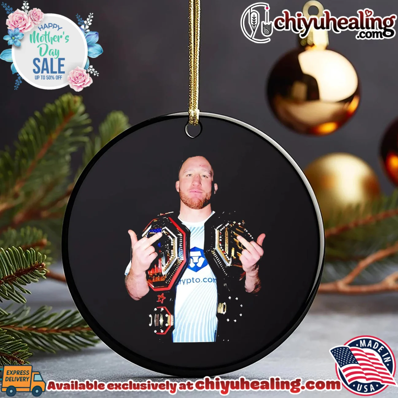 Justin Gaethje 14 Champions 2026 middle finger official shirt & hoodie | IP Merchandise Justin Gaethje 14 Champions 2026 middle finger