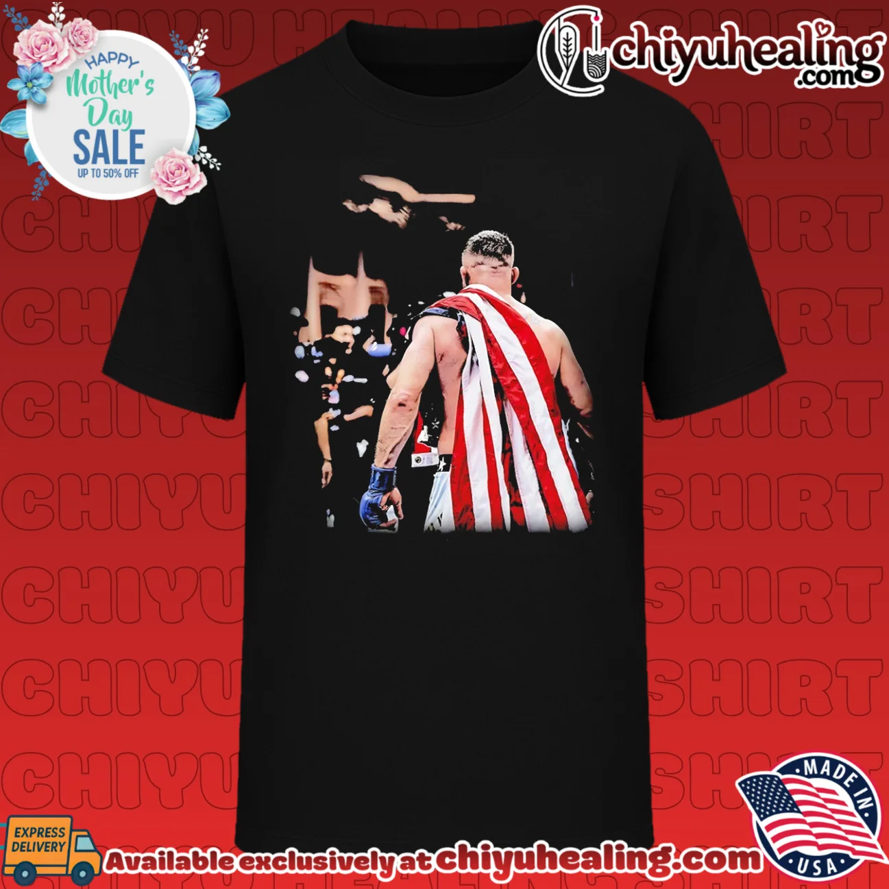 Justin Gaethje 2026 UFC Champions behind custom shirt & hoodie | Limited Stock Edition