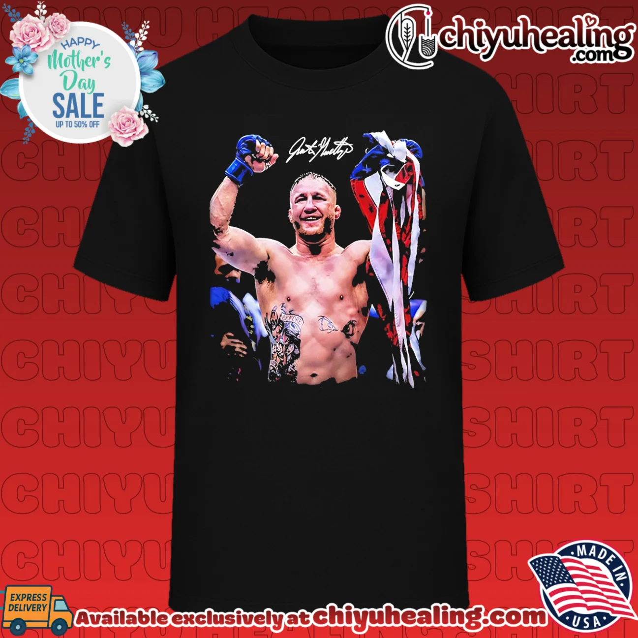Justin Gaethje against all odds 2026 Champions vintage