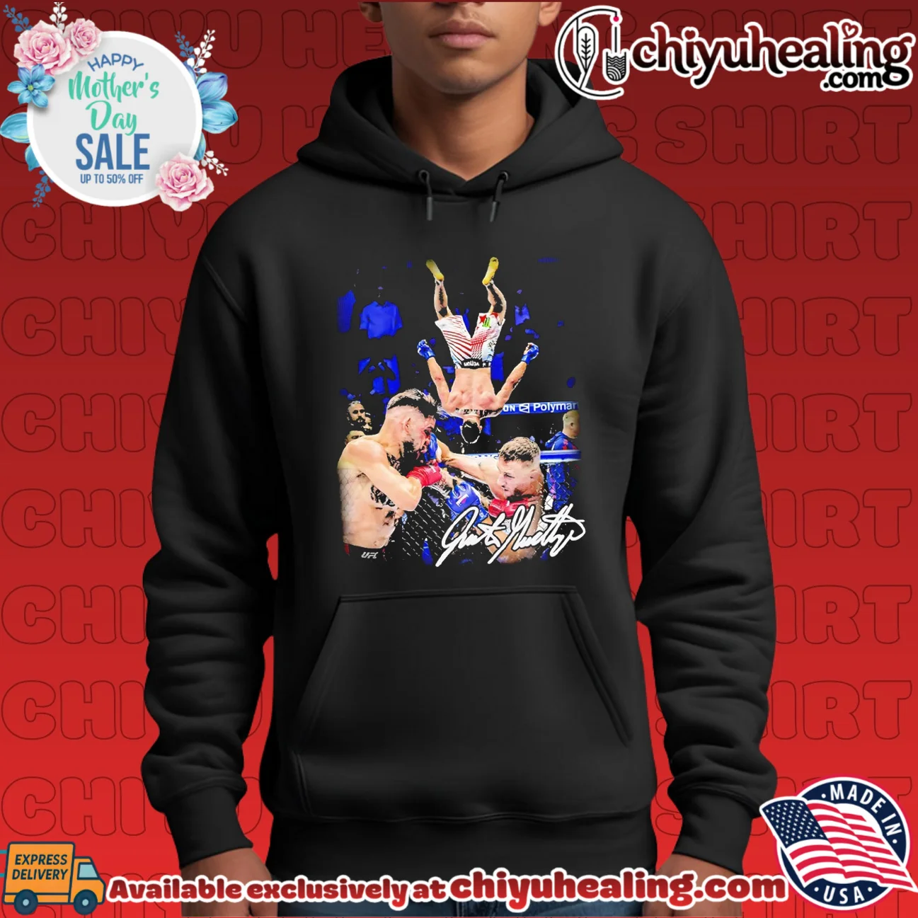 Justin Gaethje air UFC Champions 2026 signature graphic grail shirt & hoodie - Urban Fashion Justin Gaethje air UFC Champions 2026 signature graphic grail shirt & hoodie - Urban Fashion