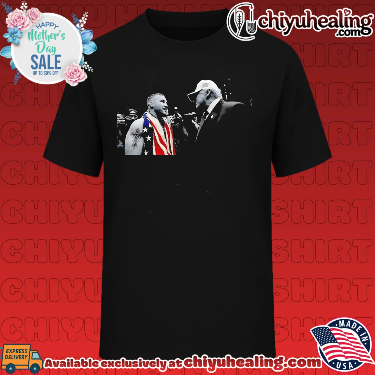 Justin Gaethje and Trump UFC Champions 2026 graphic classic shirt & hoodie - Everyday Fit