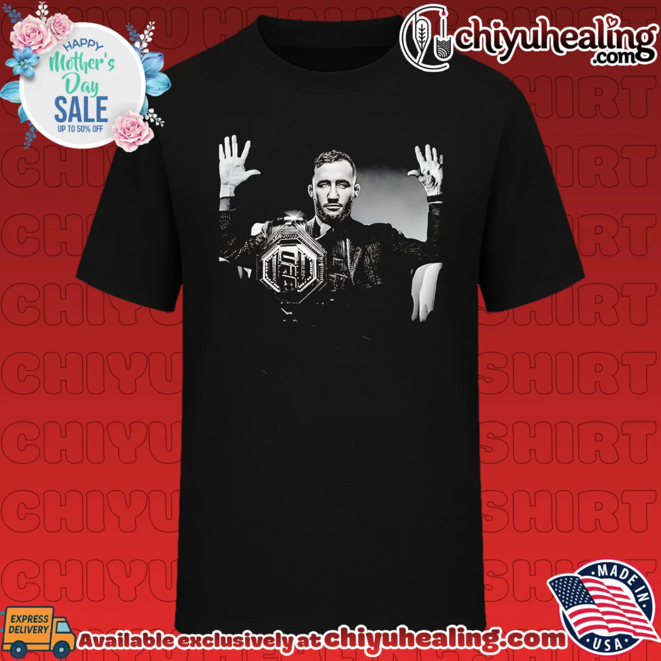 Justin Gaethje UFC Champions 2026 graphic grail shirt & hoodie | Collector Series