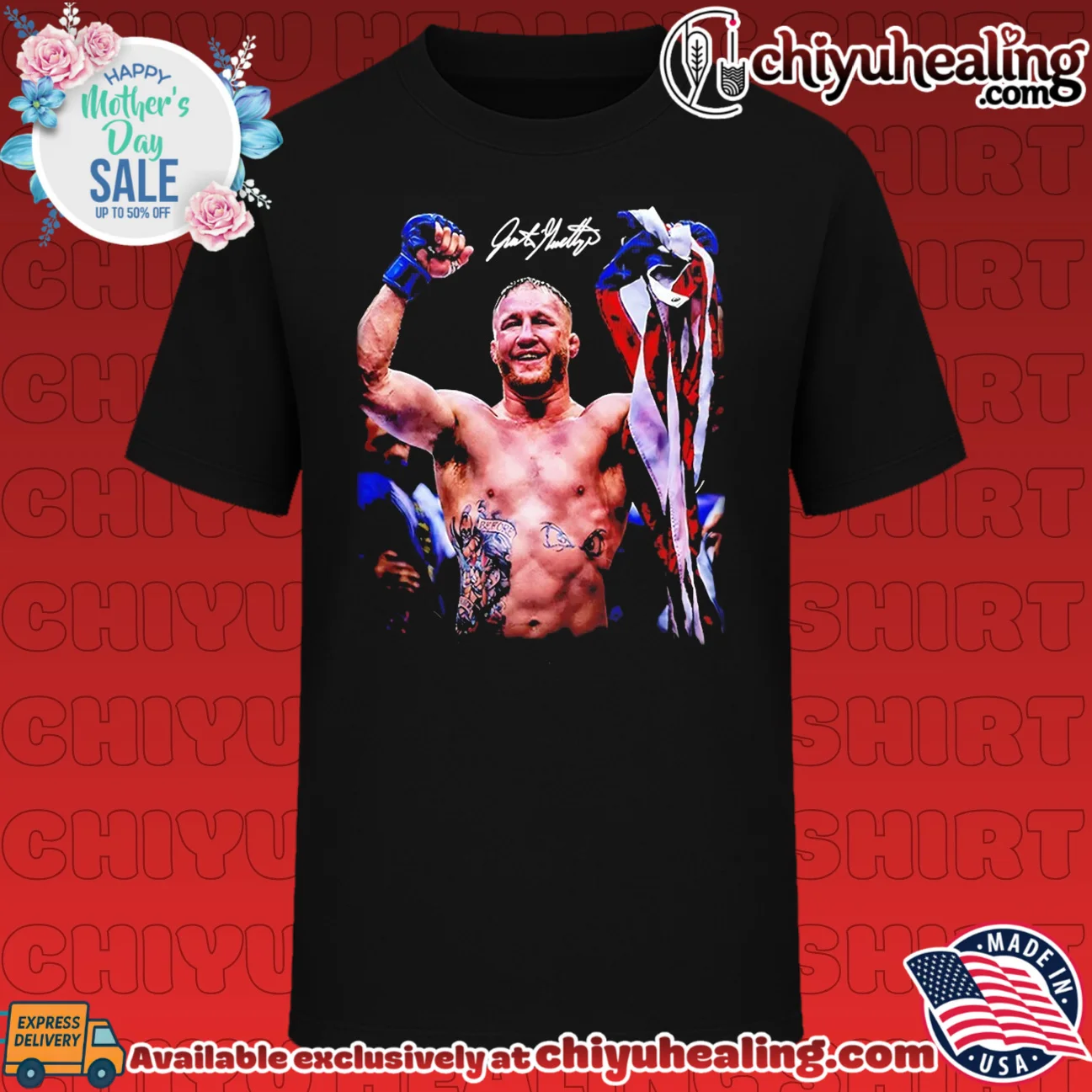 Justin Gaethje UFC fighter mma mixed martial signature
