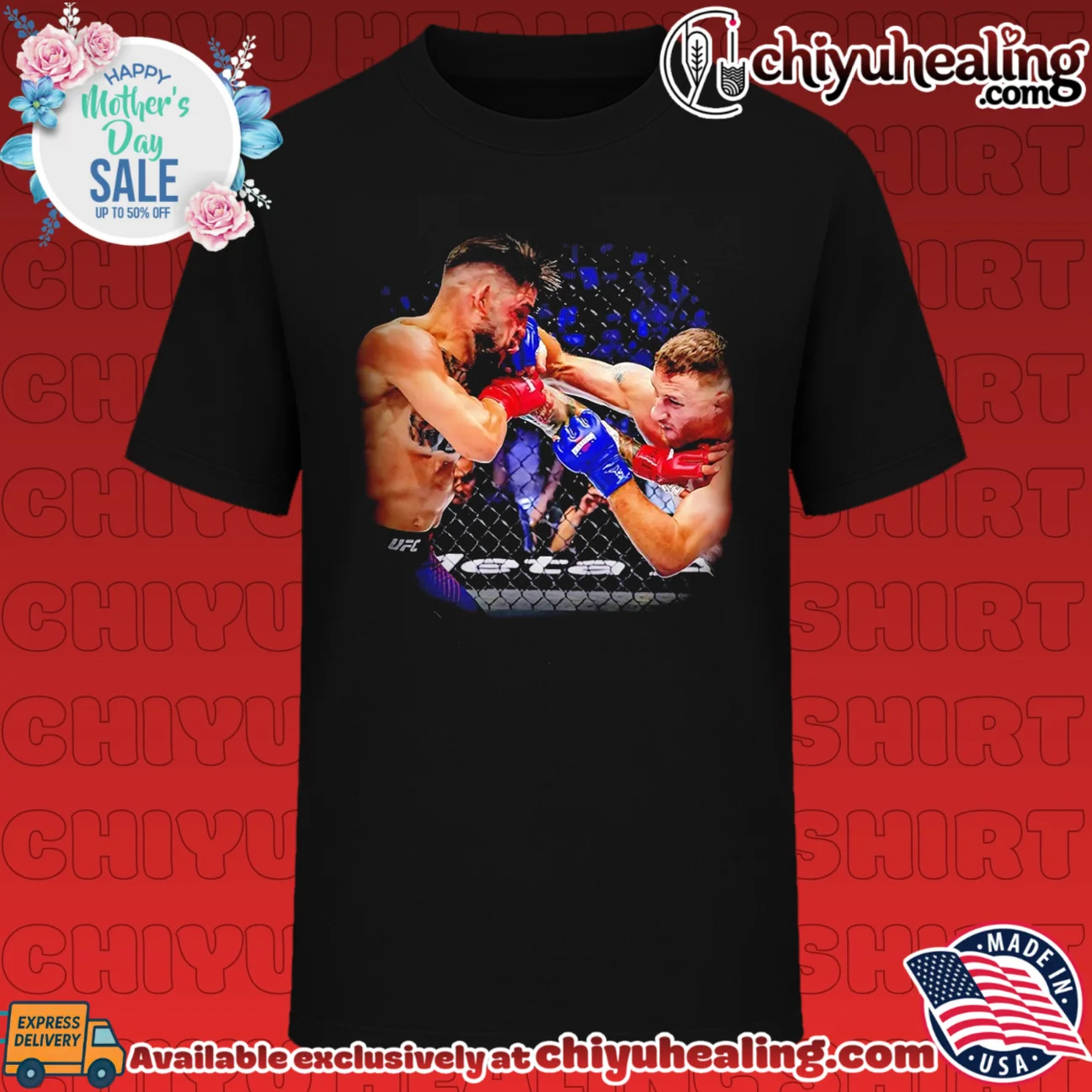 Justin Gaethje vs Ilia Topuria UFC Champions 2026 graphic limited shirt & hoodie - The Fan Collection