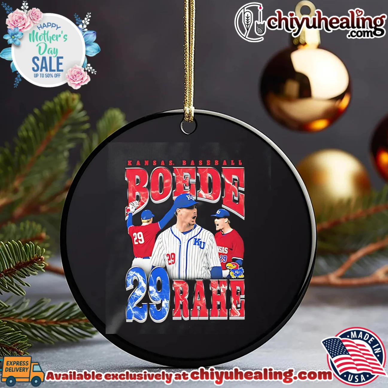 Kansas Baseball Boede Rahe number 29 player custom shirt & hoodie | 2026 Edition Drop Kansas Baseball Boede Rahe number 29 player