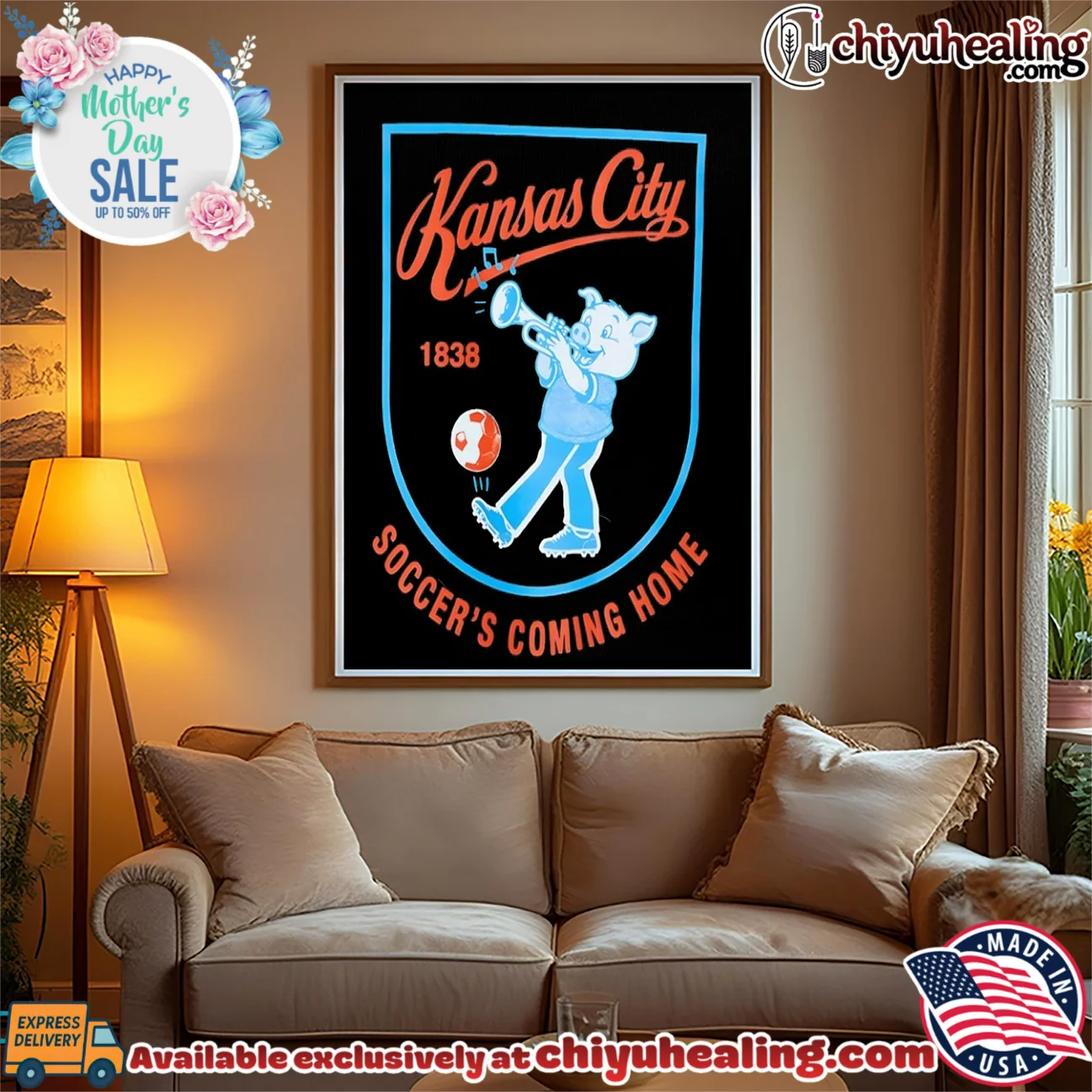 Kansas City 1838 Soccer's Coming Home Pig Road Trip shirt & hoodie Kansas City 1838 Soccer's Coming Home Pig Road Trip shirt & hoodie