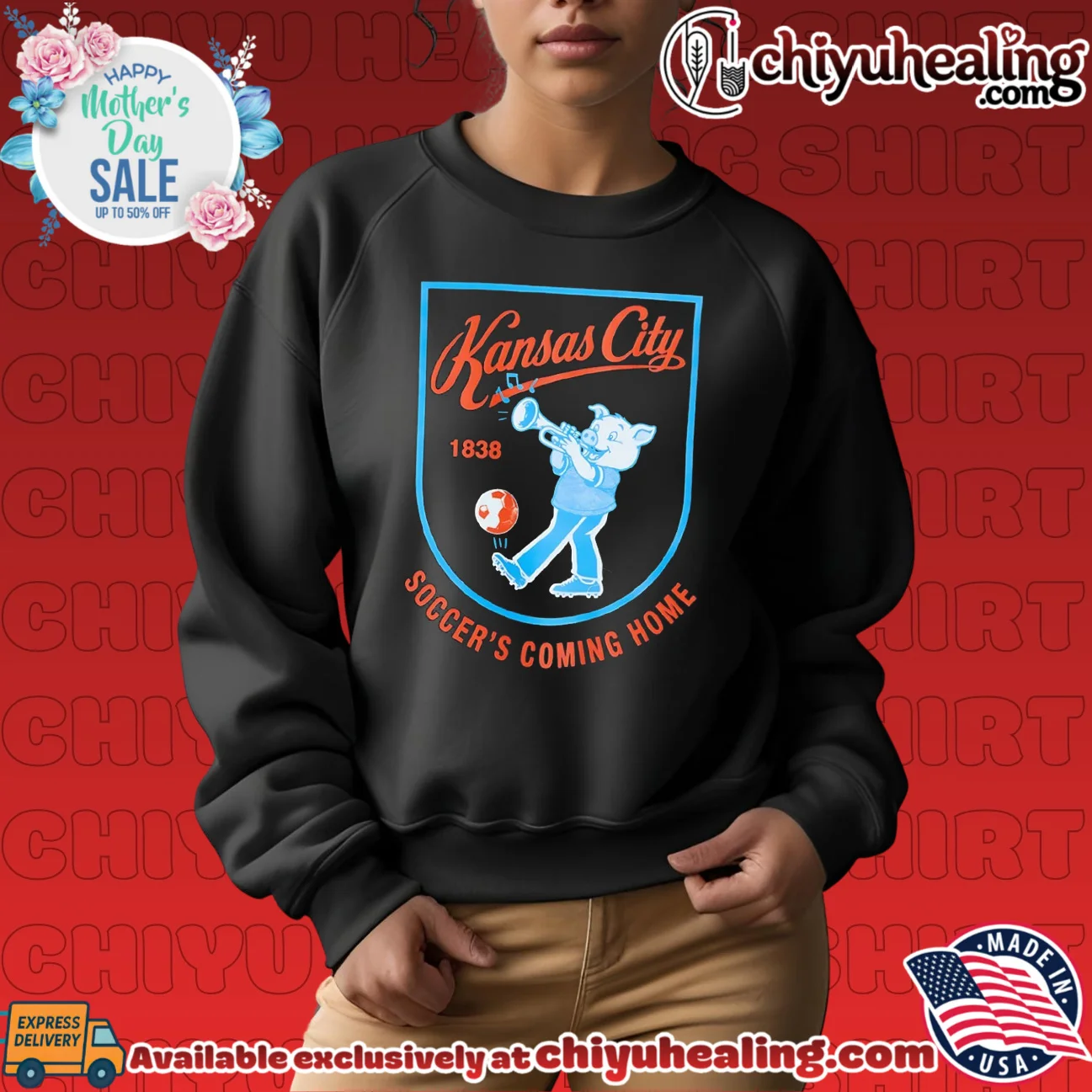 Kansas City 1838 Soccer's Coming Home Pig Road Trip shirt & hoodie Kansas City 1838 Soccer's Coming Home Pig Road Trip shirt & hoodie