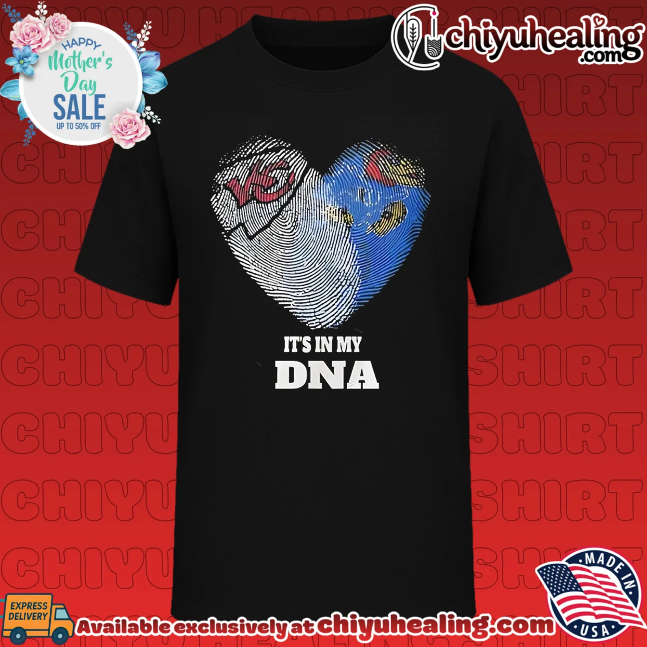 Kansas City Chiefs and Kansas Jayhawks it's in my DNA shirt & hoodie