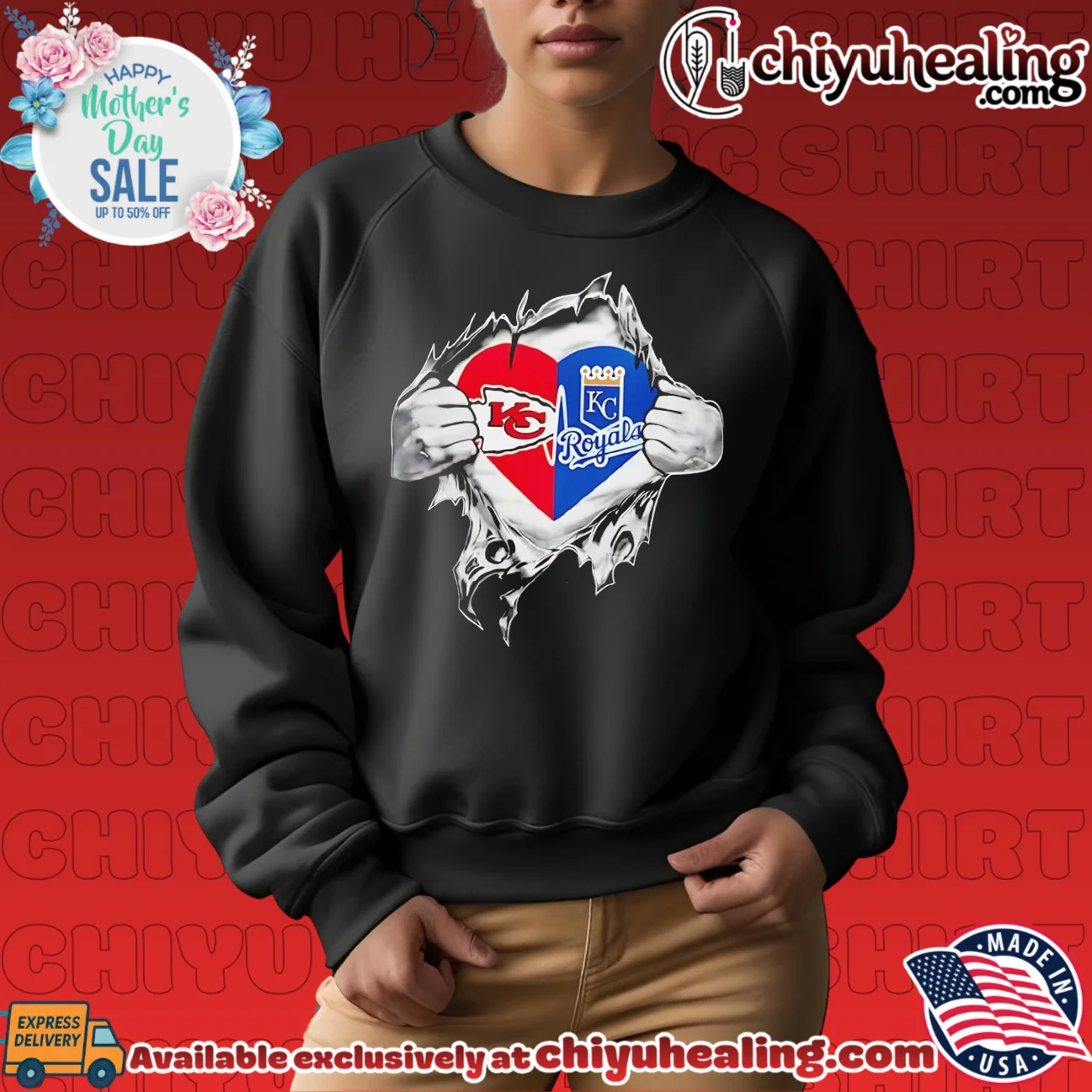 Kansas City Chiefs and Royals It Is in My Heart shirt & hoodie Kansas City Chiefs and Royals It Is in My Heart shirt & hoodie