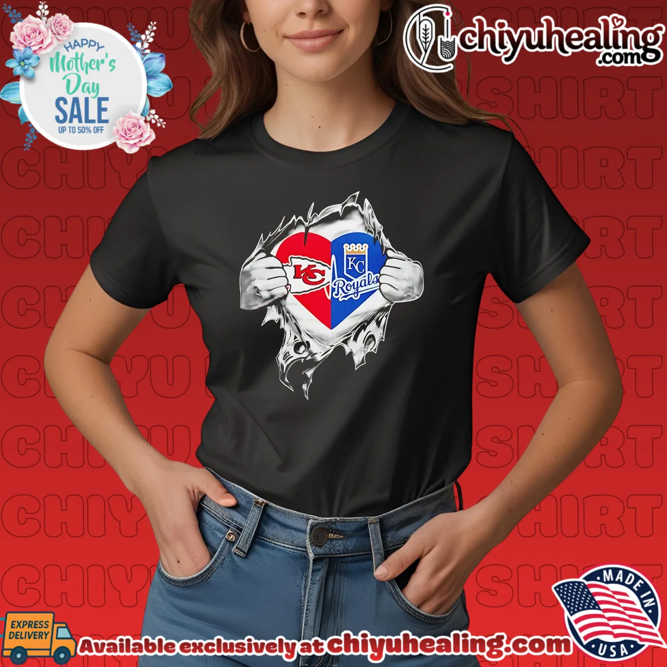 Kansas City Chiefs and Royals It Is in My Heart shirt & hoodie Kansas City Chiefs and Royals It Is in My Heart shirt & hoodie
