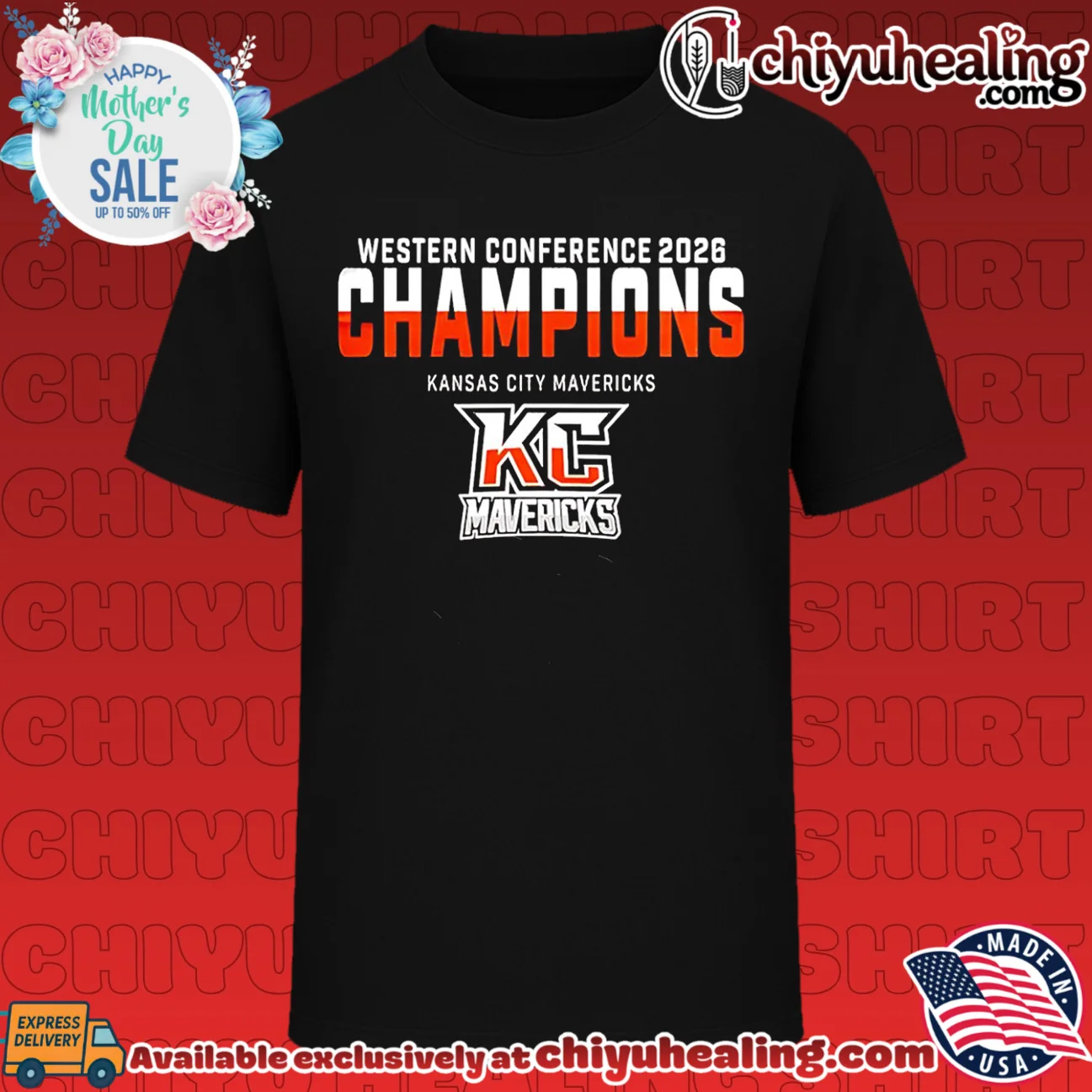 Kansas City Mavericks Western Conference Hockey Champions 202 logo