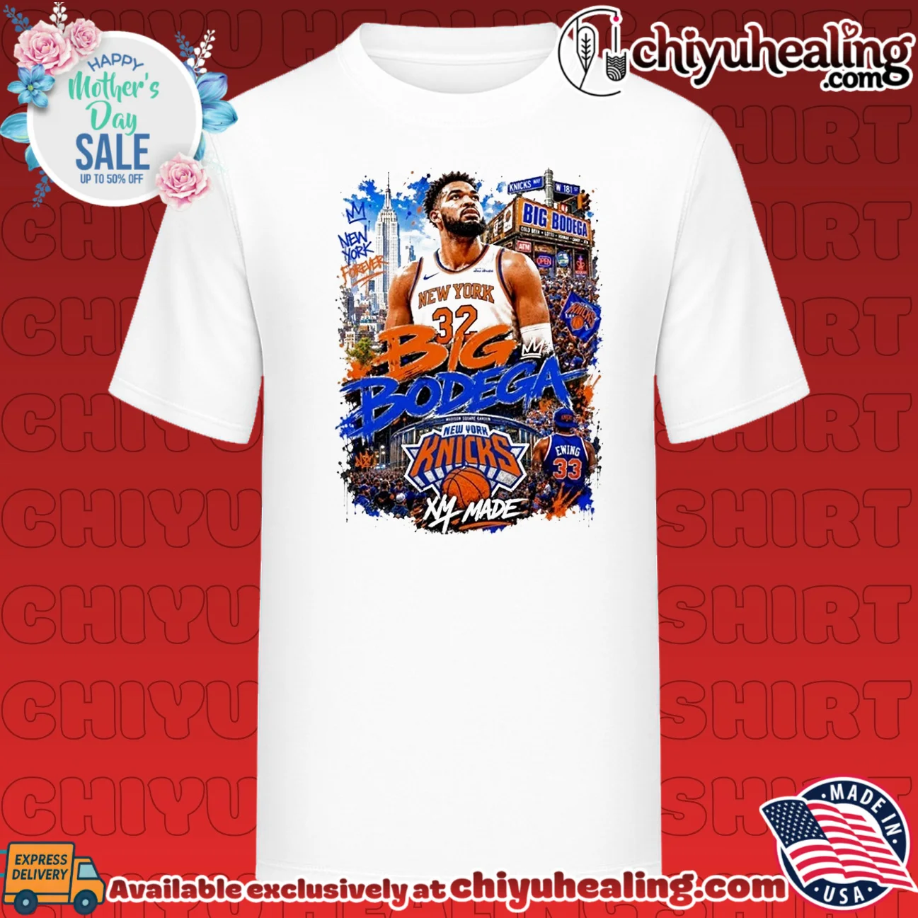 Karl-Anthony Towns The Big Bodega New York Knicks 2026 NBA Champions graphic