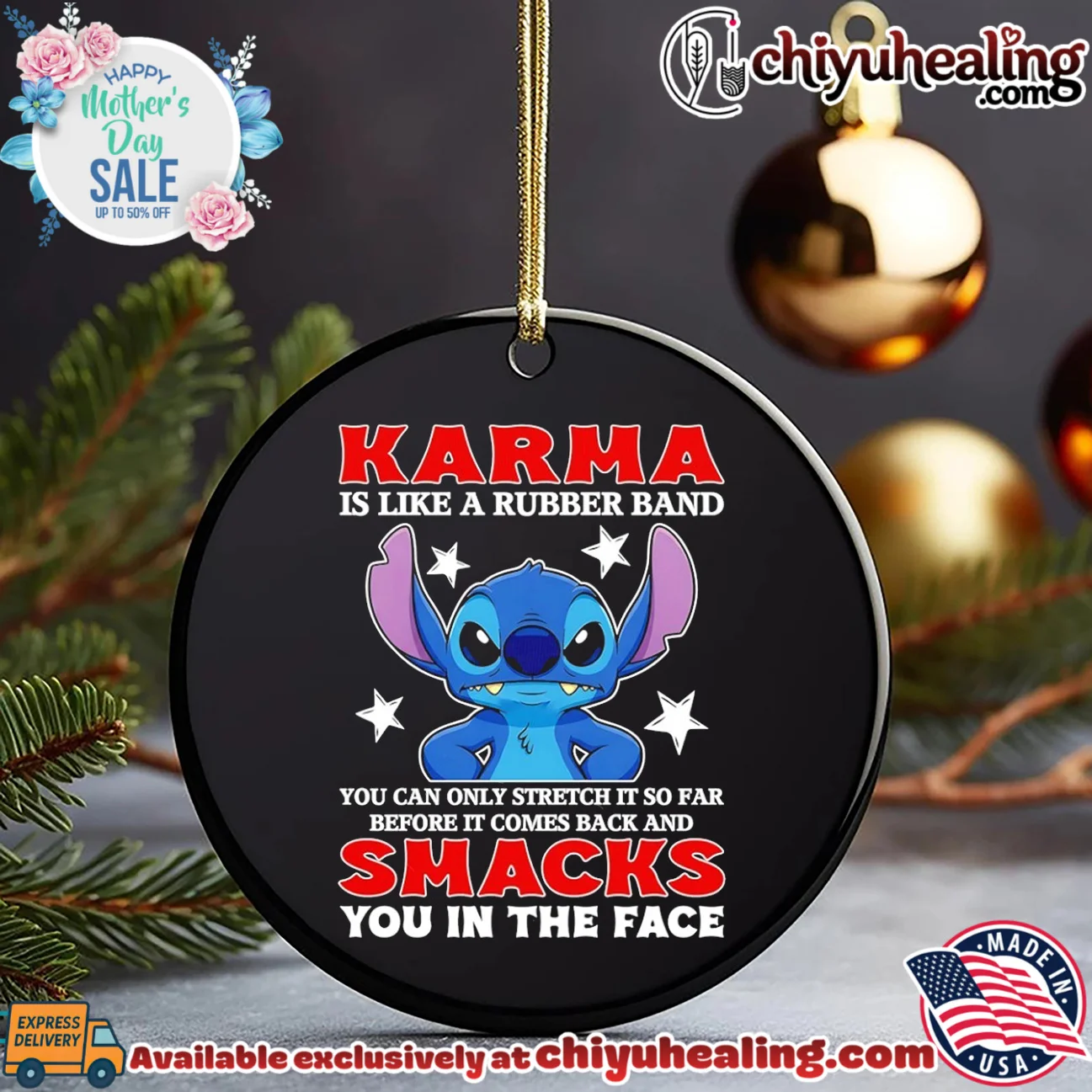 Karma Is Like a Rubber Band Stitch Quote shirt & hoodie Karma Is Like a Rubber Band Stitch Quote