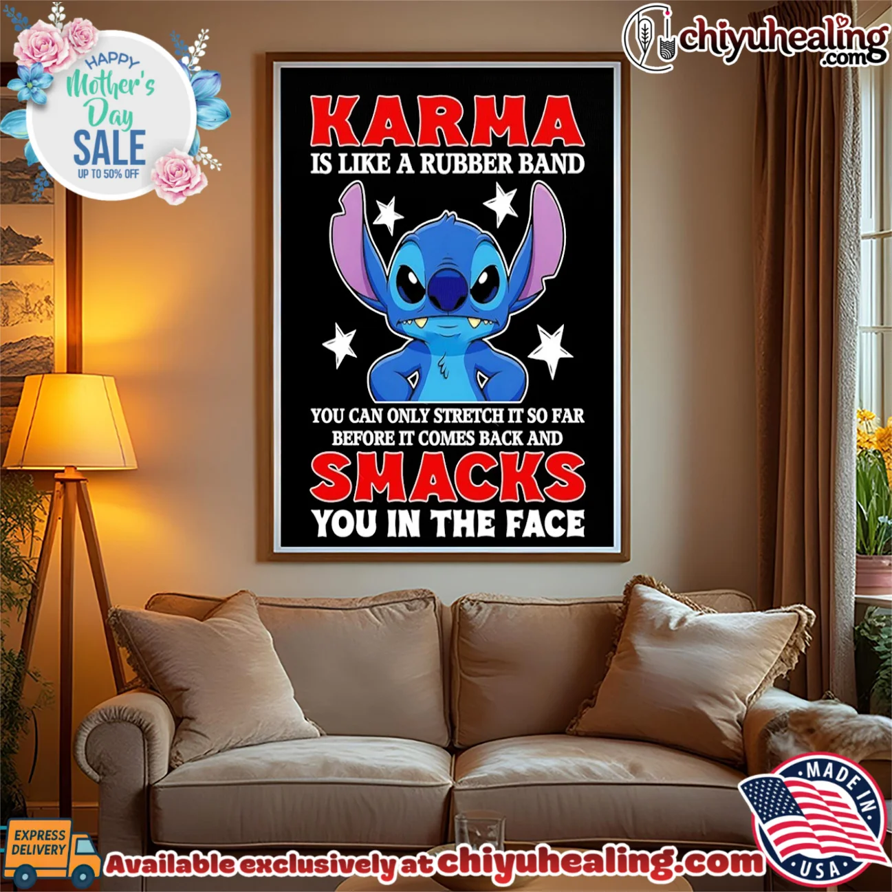Karma Is Like a Rubber Band Stitch Quote shirt & hoodie Karma Is Like a Rubber Band Stitch Quote
