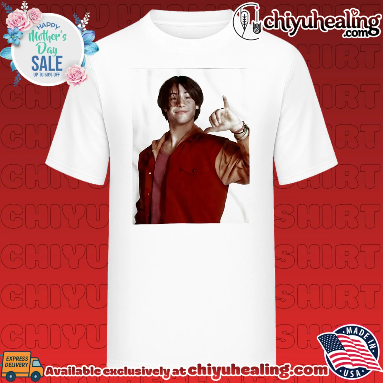Keanu Reeves Inspired Portrait 90s Actor shirt & hoodie