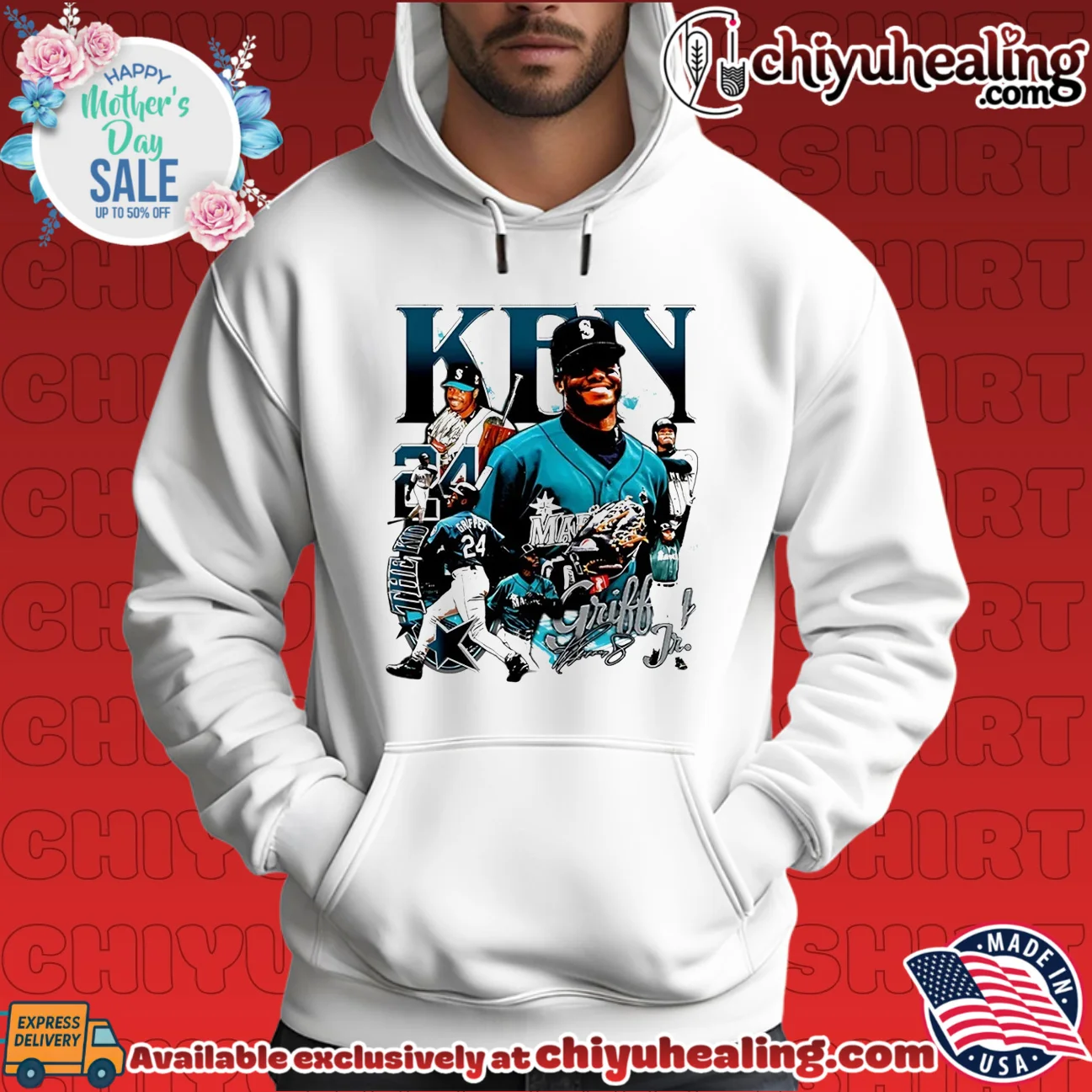 Ken Griffey Jr Seattle Mariners player collage original shirt & hoodie - Ultimate Tribute Merch Ken Griffey Jr Seattle Mariners player collage original shirt & hoodie - Ultimate Tribute Merch