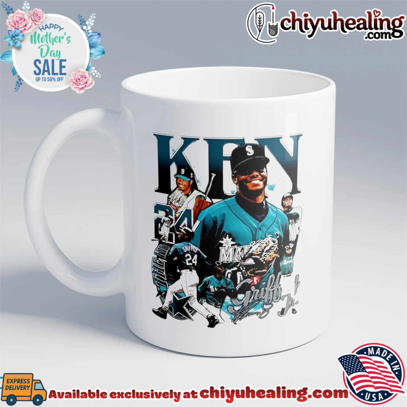Ken Griffey Jr Seattle Mariners player collage original shirt & hoodie - Ultimate Tribute Merch Ken Griffey Jr Seattle Mariners player collage