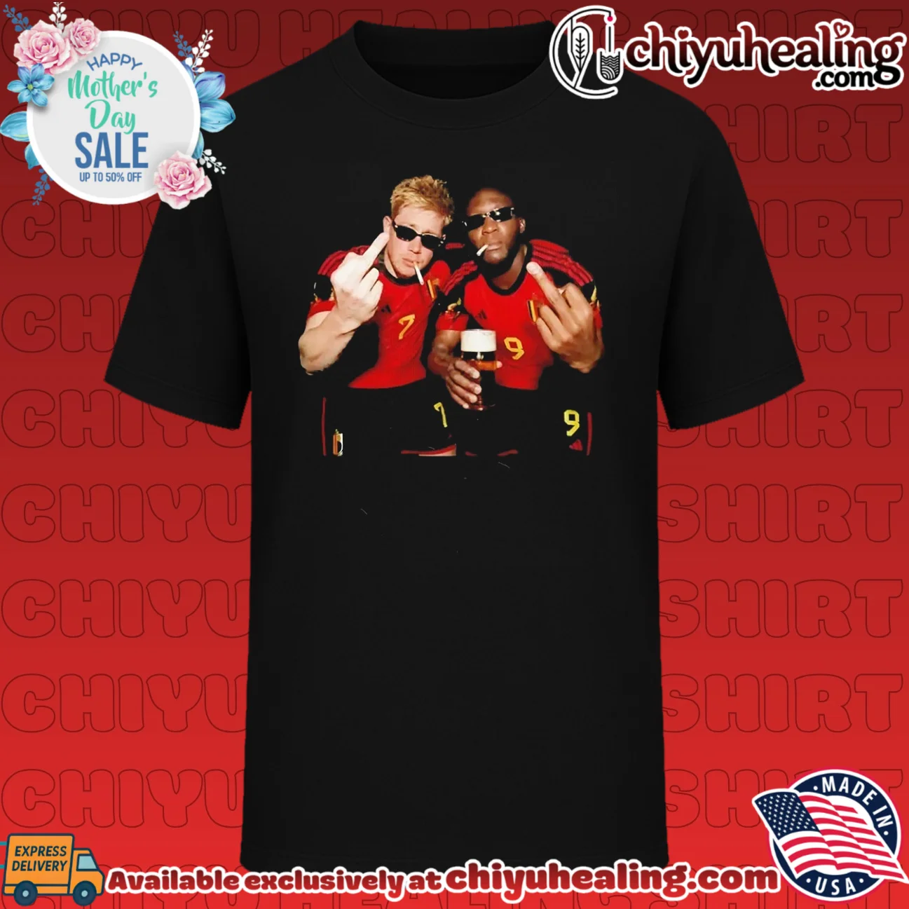 Kevin De Bruyne and Romelu Lukaku Belgium National Team smoking shirt & hoodie
